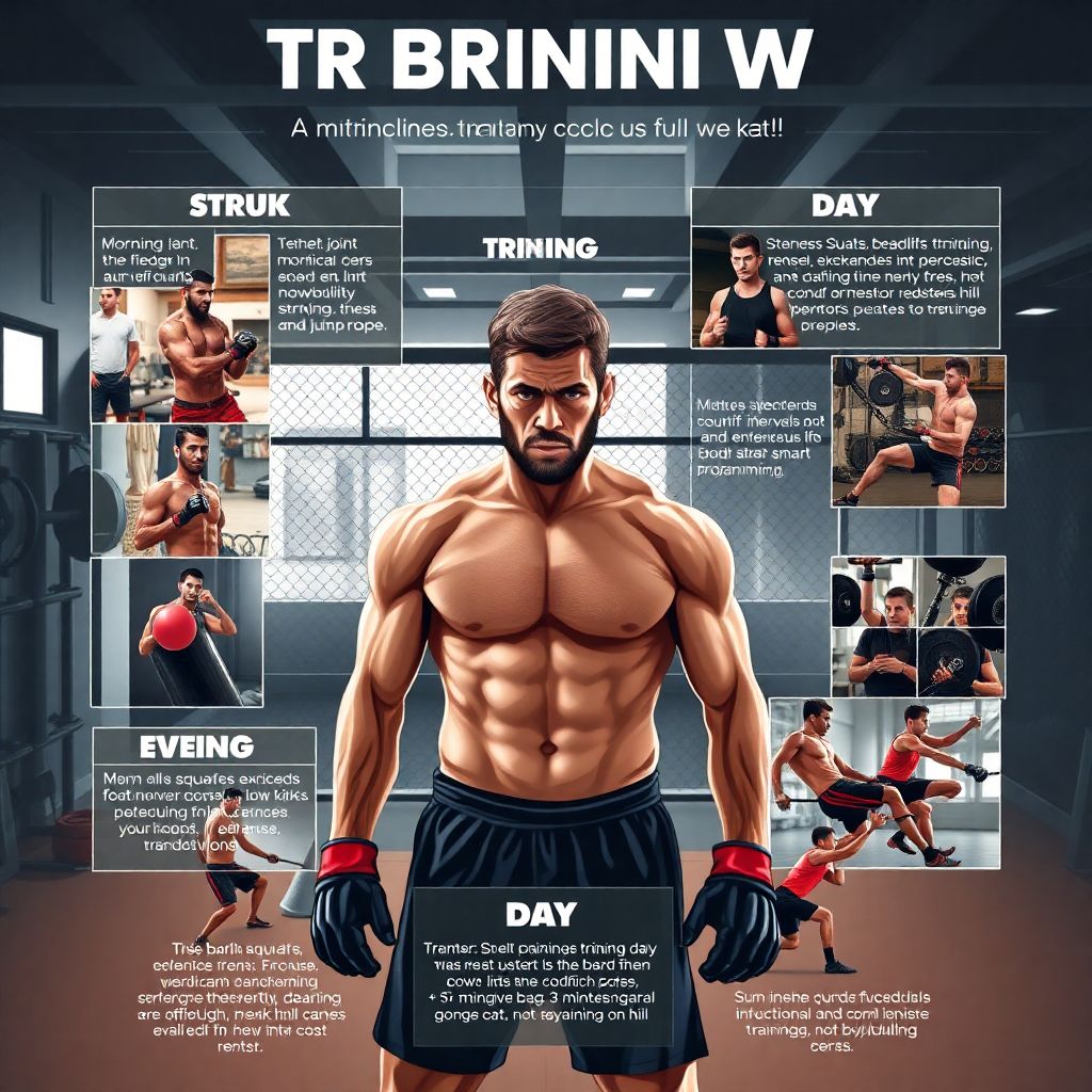 Тренировочный день профи: недельный план подготовки бойца по дням недели